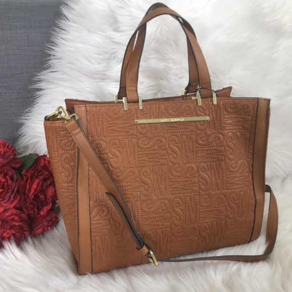 Steve Madden Handbags - STEVE MADDEN LOGO SATCHEL TOTE HANDBAG SHOULDER